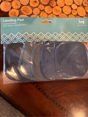 lug Landing Pad 6-Pack Coasters in Navy